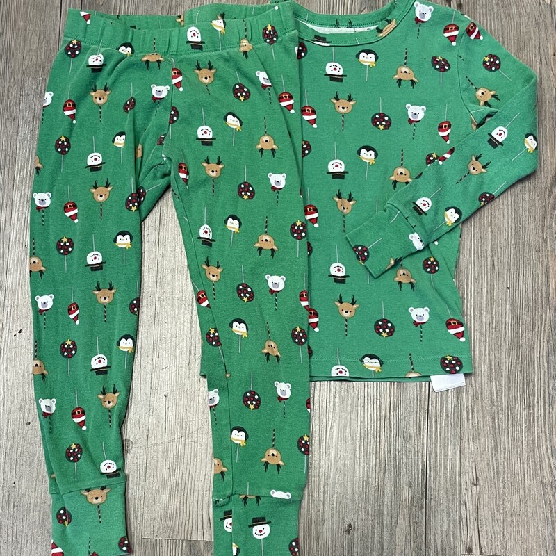 Gap Holiday Pj Set, Green, Size: 6Y