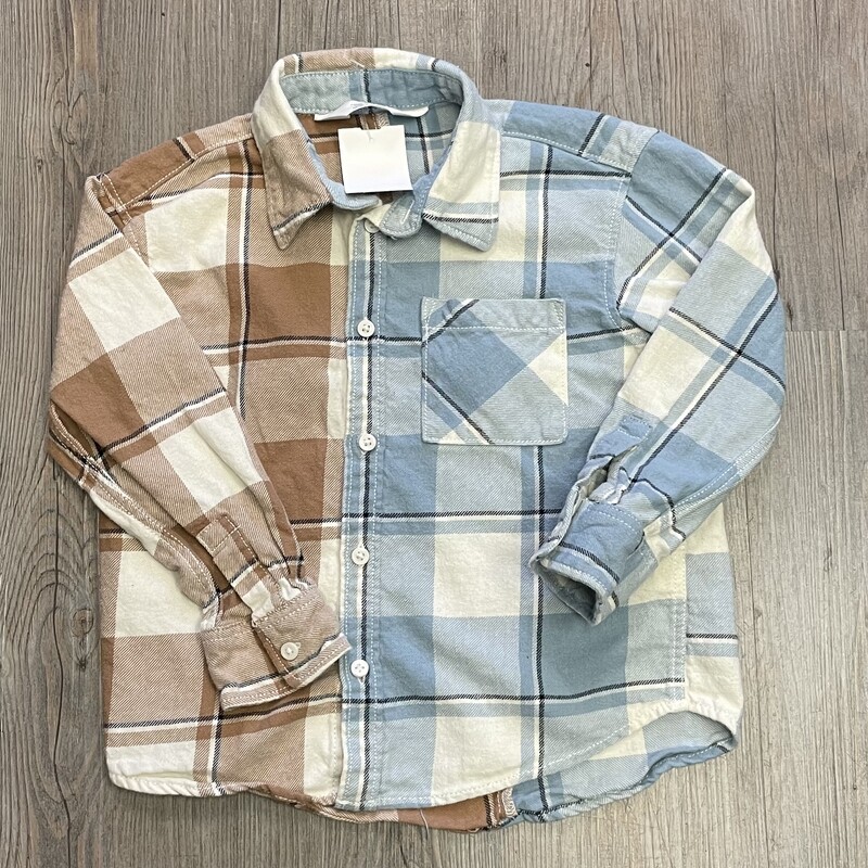 H&M Shirt LS, Multi, Size: 4-5Y