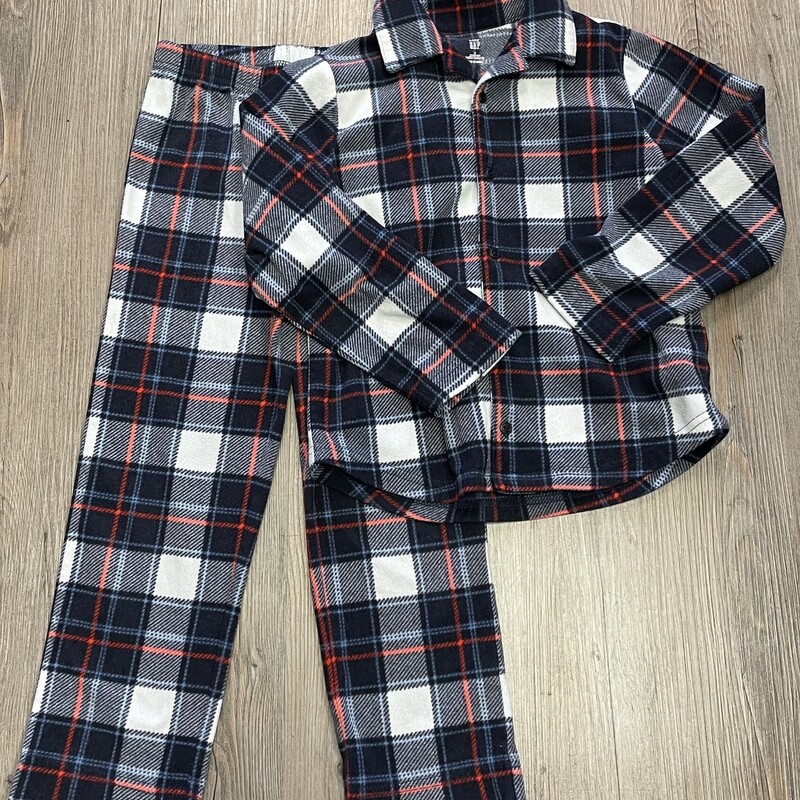 Gap Pj Plaid Set, Blue, Size: 6Y