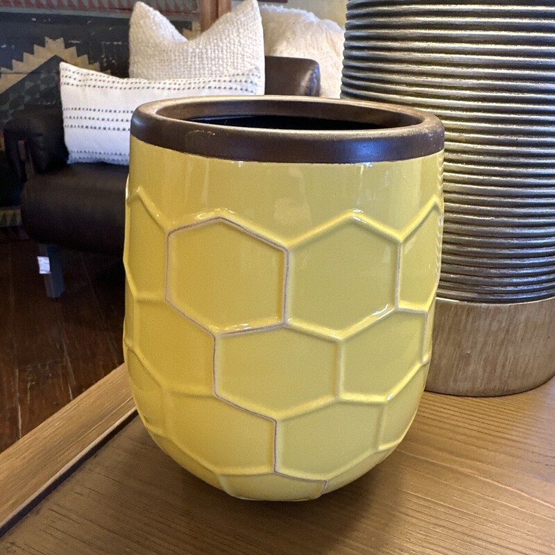 Yellow Ceramic Pot