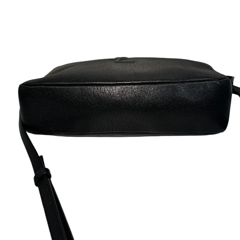 Saint Laurent Calfskin Monogram Lou Camera Bag<br />
<br />
This beautiful luxury bag is crafted of smooth lambskin leather in dark grey with silver hardware.<br />
Dimensions: 8Lx 6H<br />
Some minor scartching<br />
Removable tassel<br />
Style Code: FLY470299.1017