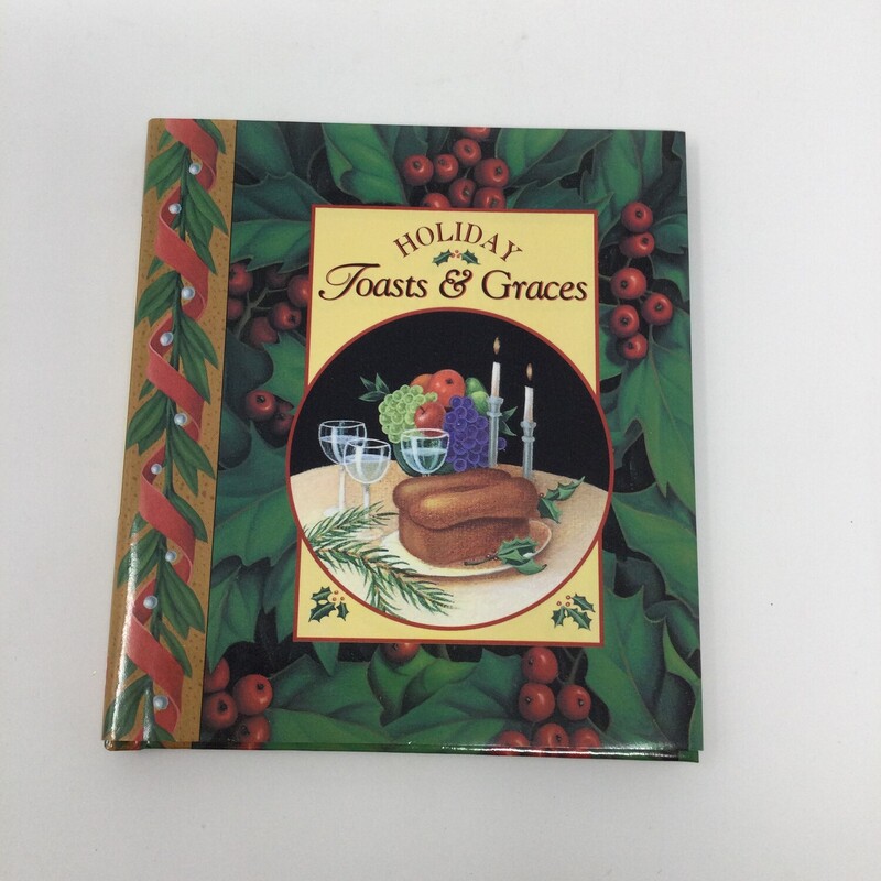 Holiday Toasts & Graces Book,
Green/Red,
Size: 5.5 X 6.5