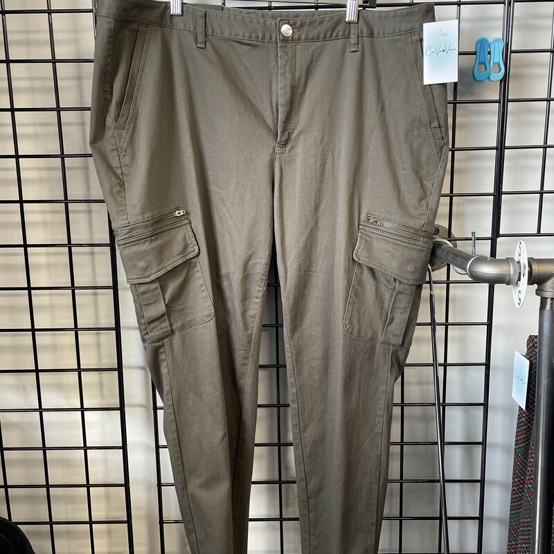 Inc Skinny Jean, Army Gre, Size: 20