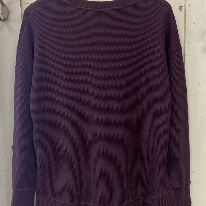 Maroon Waffle Long Slve<br />
Maroon<br />
Size: Small