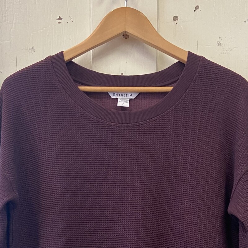 Maroon Waffle Long Slve<br />
Maroon<br />
Size: Small