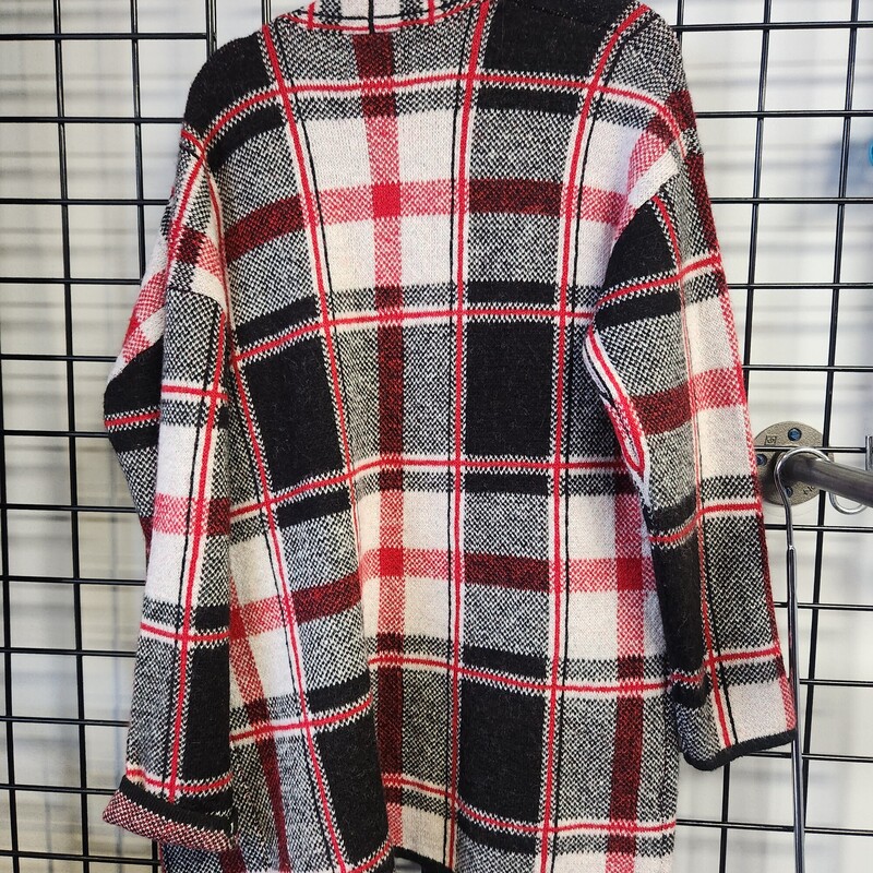 Cynthia Rowley Sweater, Plaid, Size: XL