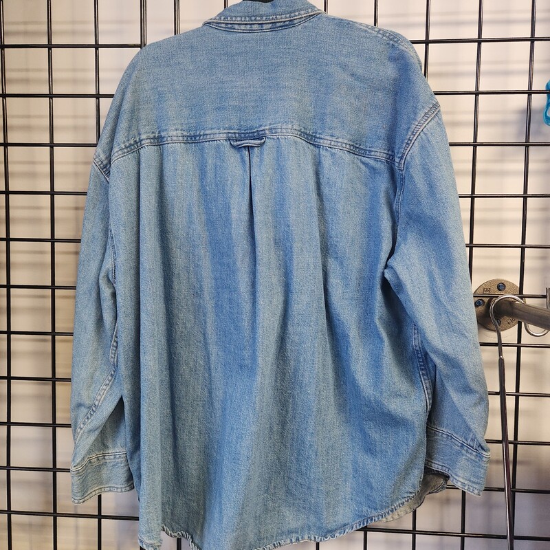 Old Navy Denim Shirt, Denim, Size: XXL