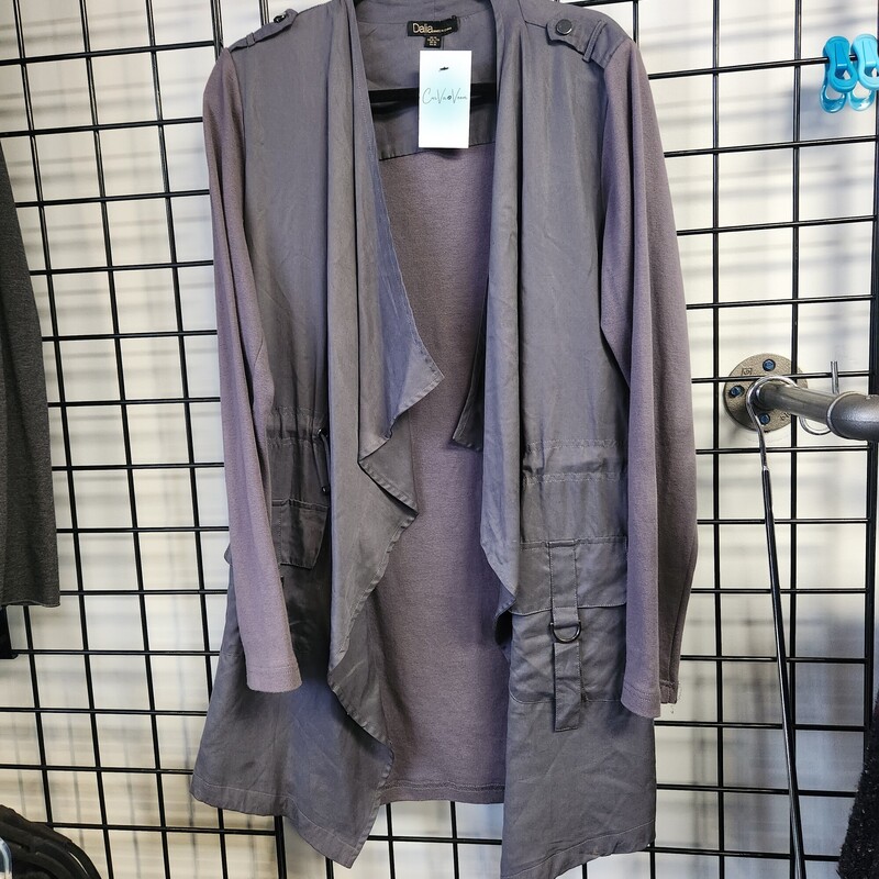 Dalia Jacket, Grey, Size: XL