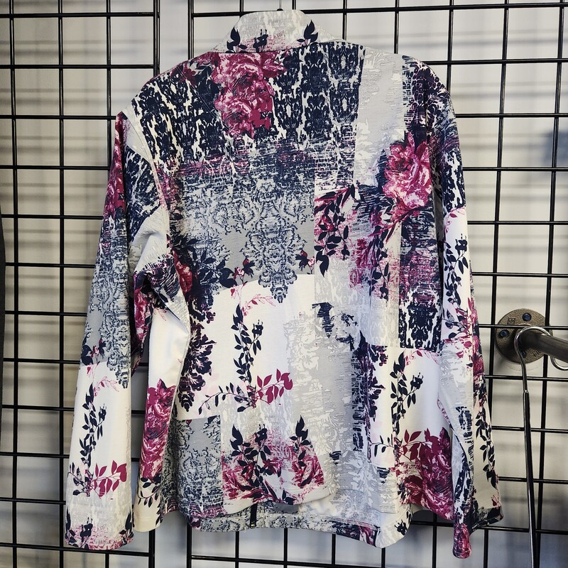 Allison Daley Floral, Wht/ Pur, Size: XL