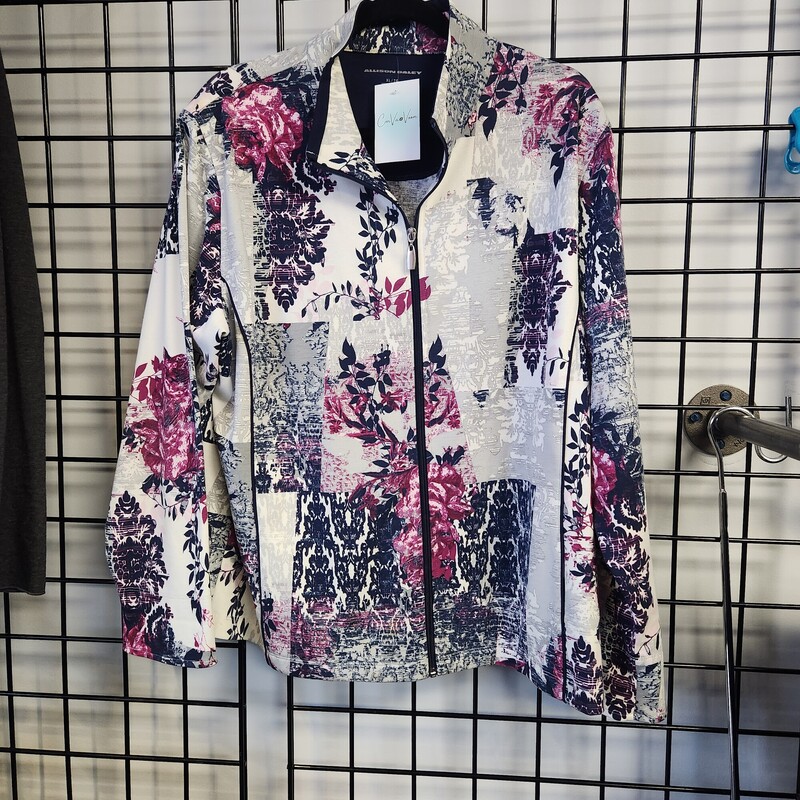 Allison Daley Floral, Wht/ Pur, Size: XL