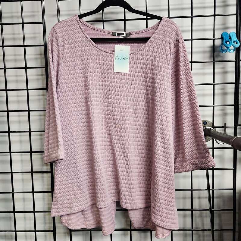 No Tag Top, Lavendar, Size: 2X