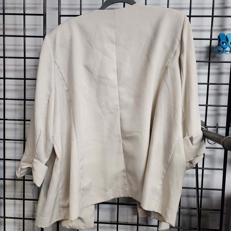 T. Milano Jacket, Beige, Size: 20