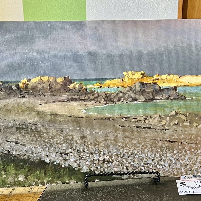 Painting by French artist R. Croguennec,
Size: 35x12