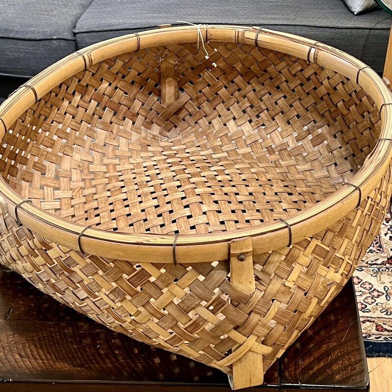 Basket Woven Large, Tan, Size: 21x22x9