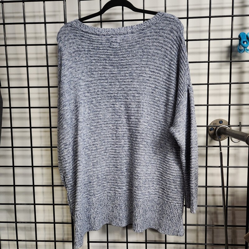 Joie Sweater Cotton, Blu/whi, Size: 1X