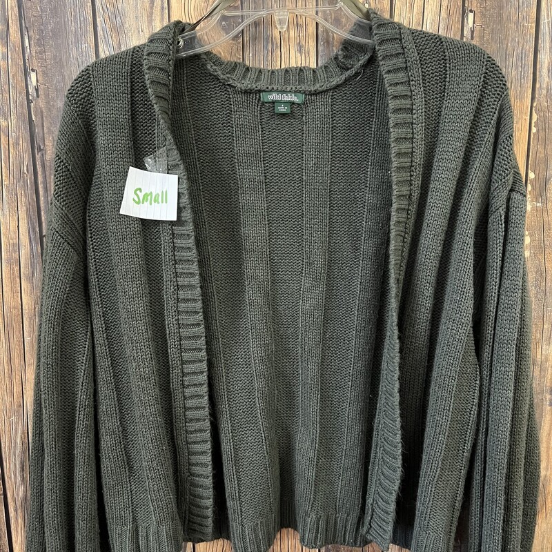 GREEN OPEN SWEATER