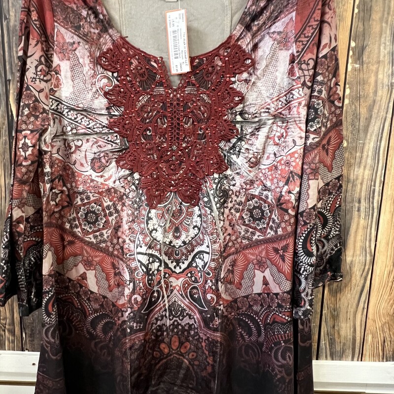 Maroon Sparkle Shirt, Maroon, Size: XL