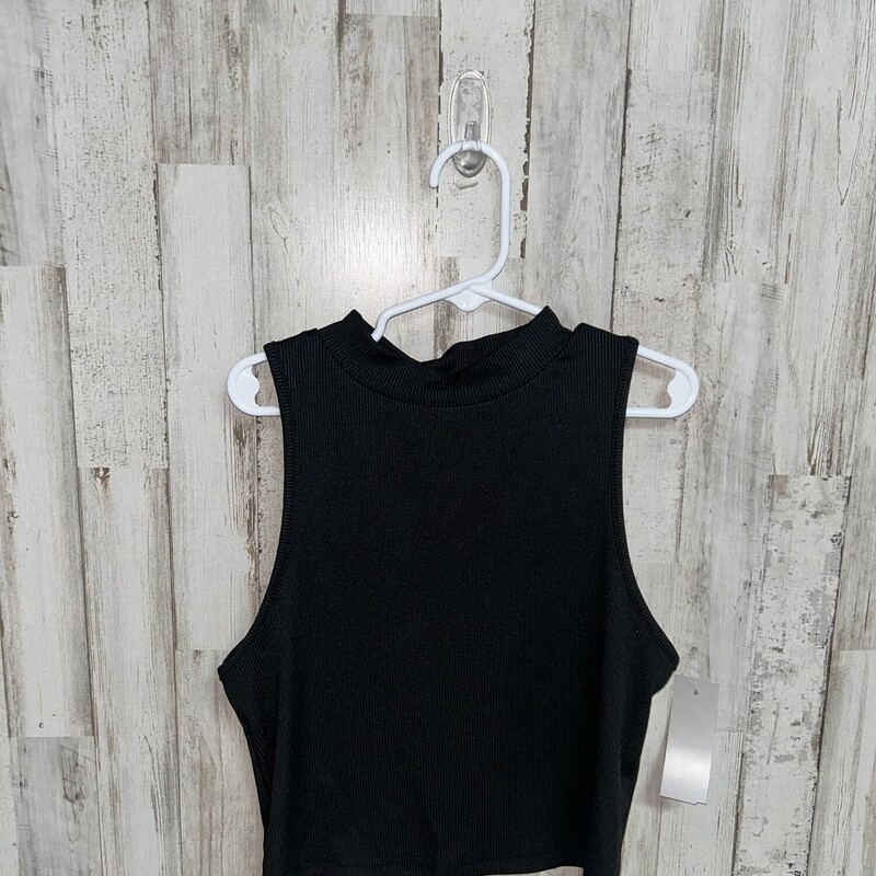 6 Black Ribbed Tank