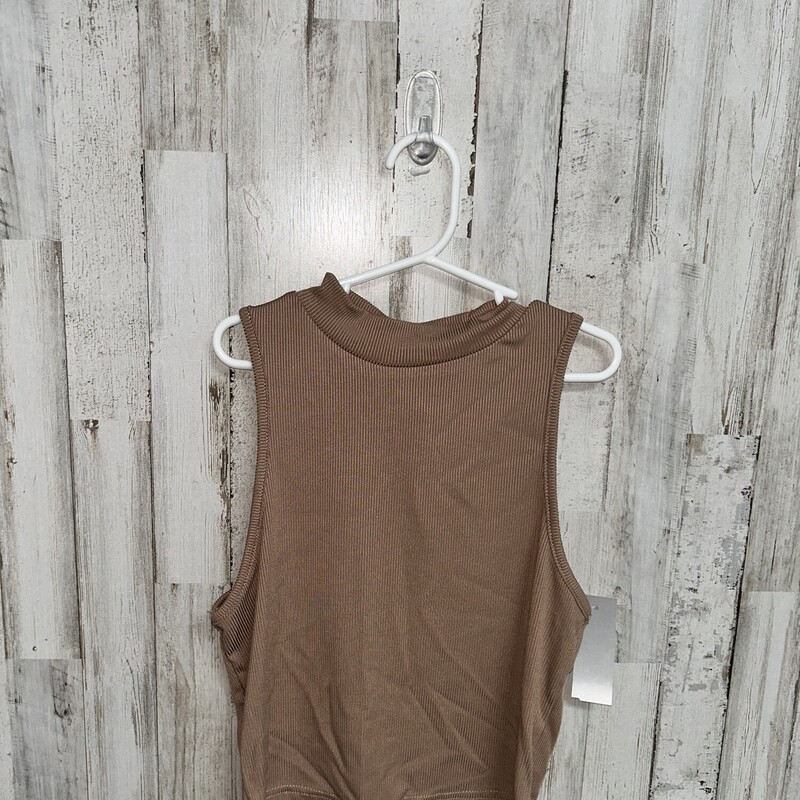 6 Tan Ribbed Tank