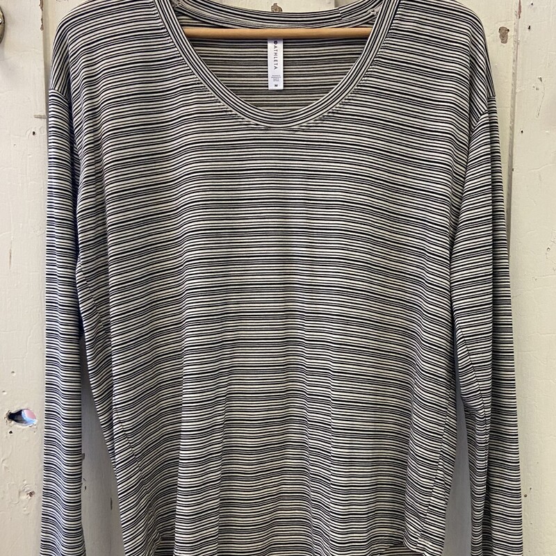 Blk/wht Stripe LS