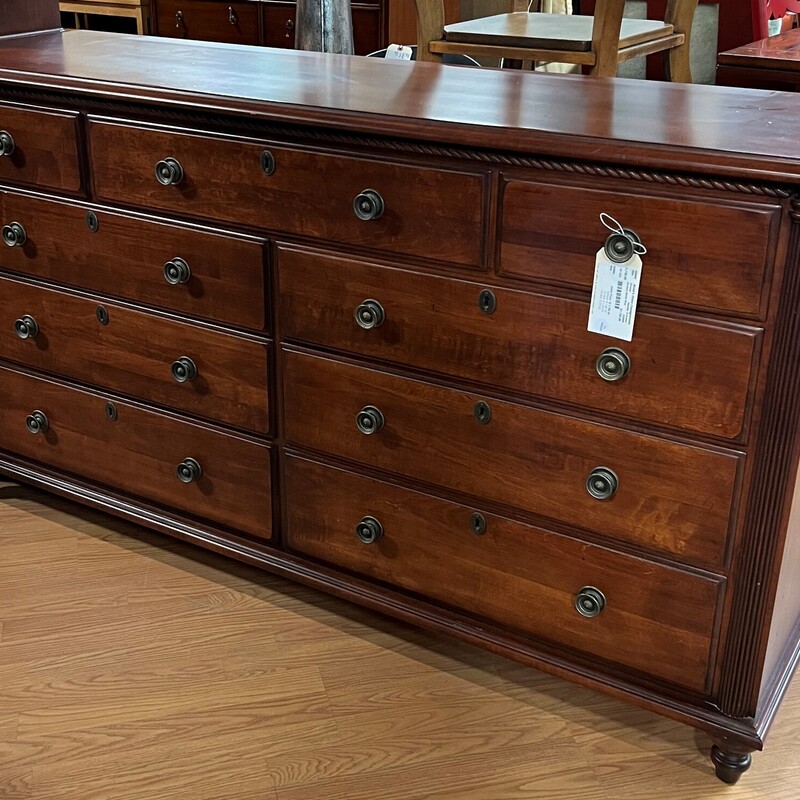 Durham Savile Row, Medium Stain, 9 Drawer
66in wide x 19in deep x 37in tall