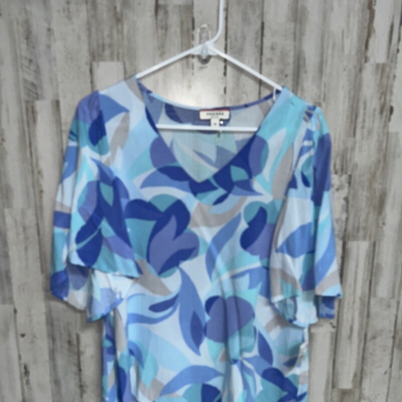 M Blue Printed Top