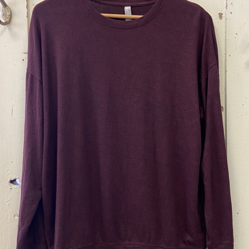 Maroon Heather LS