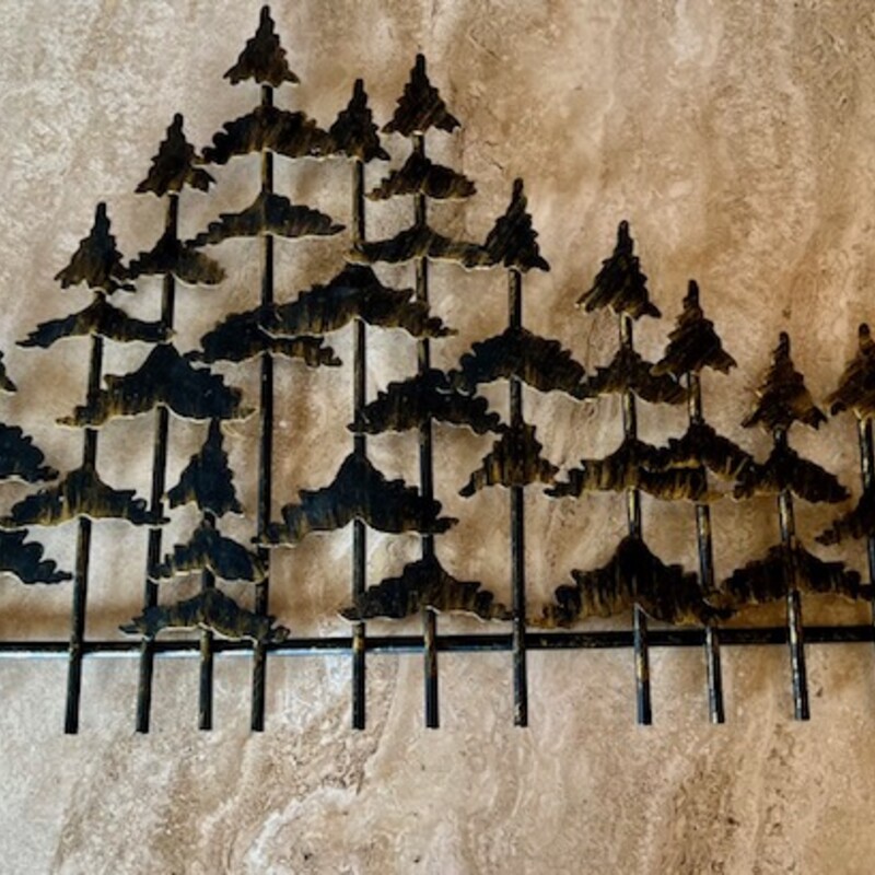 Metal Tree Wall Sculpture
Brown Black Metal
Size: 30x18H