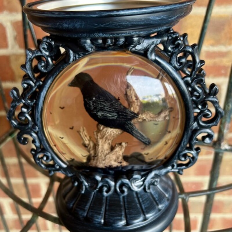 Raven Globe Candleholder
Retail $80
Black and Silver
Lights up green/ Plays music
Size: 7x8H