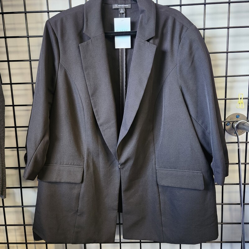 Inc International Blazer, Black, Size: 3X