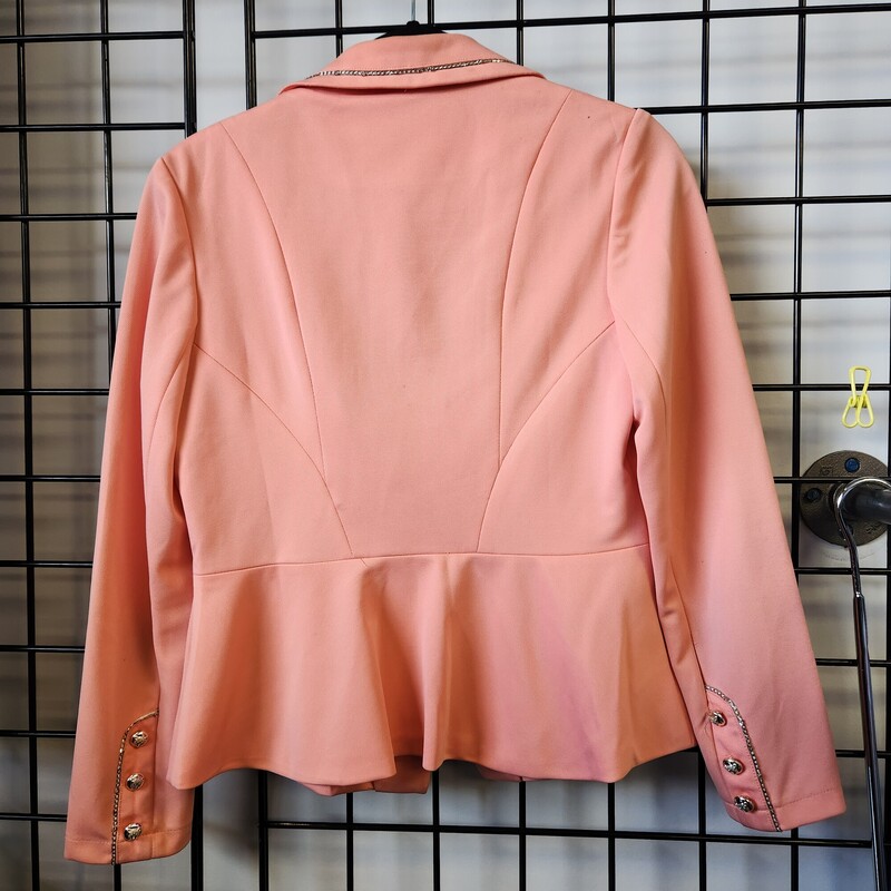 Dingxuanya Blazer, Peach, Size: XL