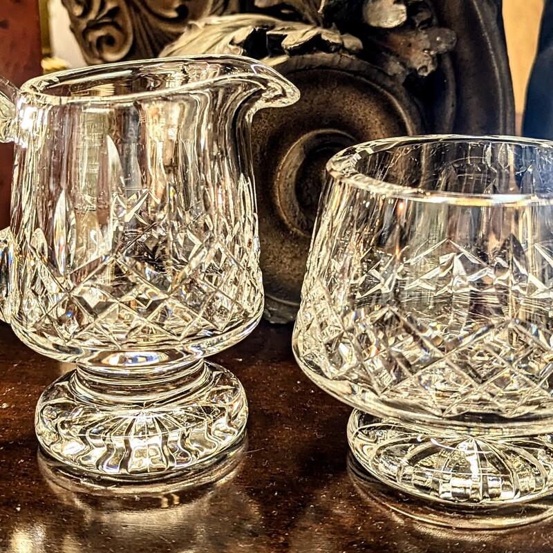 Waterford Footed Creamer and Sugar Set
Clear
Size: 4x4.5H