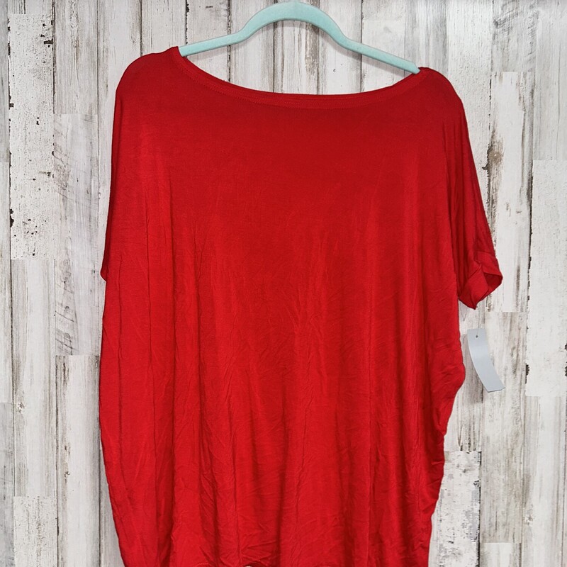 L Red Piko Top