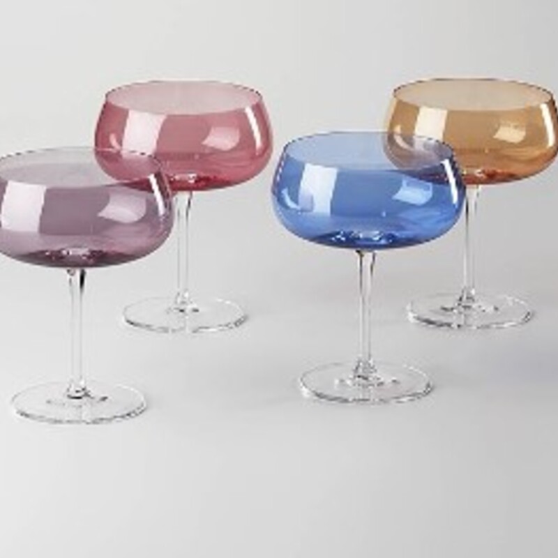 Oneida Cocktail Glass Set
Pastel Colors
Size: 4x6H
16oz /4pc
Dishwasher Safe
NEW in Box