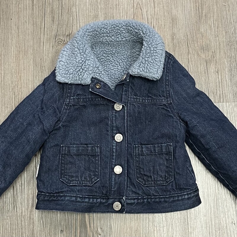 Gap Reversible Jean Jacke, Blue, Size: 2Y