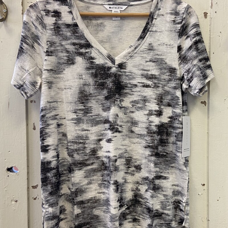 NWT Crm/blk Pat Tee