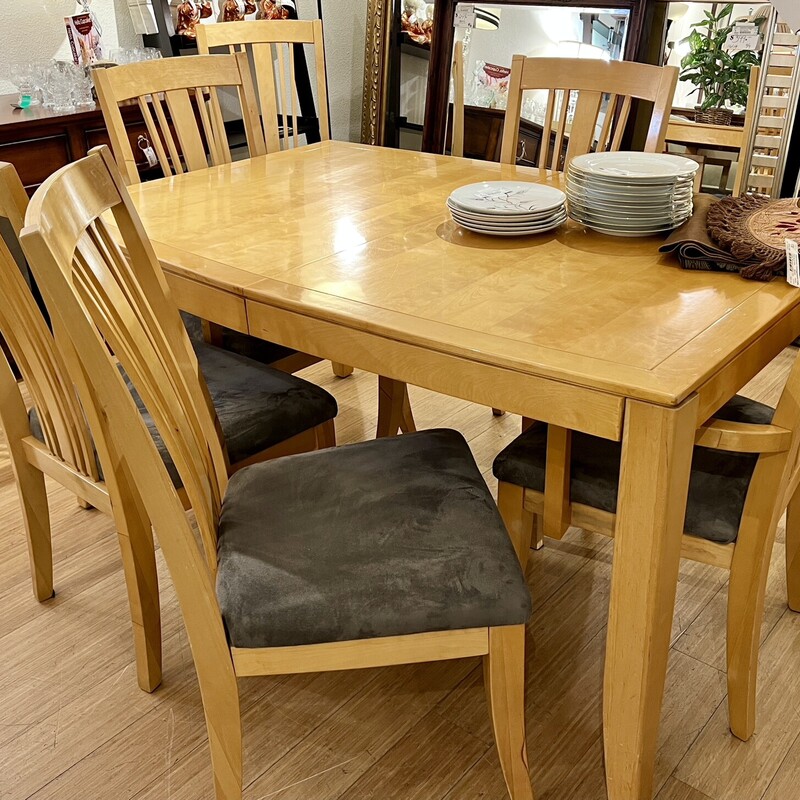 Dining Table & 6 Chairs, Ashley, 7 Pcs,
Table Size: 42x60x30