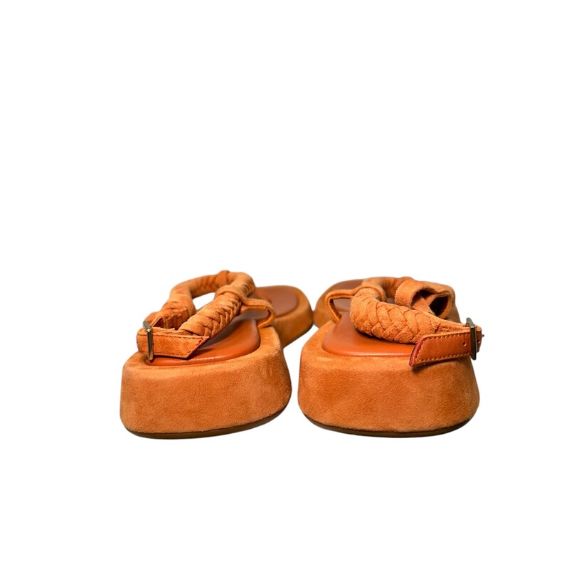 Gia Borghini Rope Sandals<br />
 Orange<br />
 Size: 40<br />
<br />
Dust bag included.