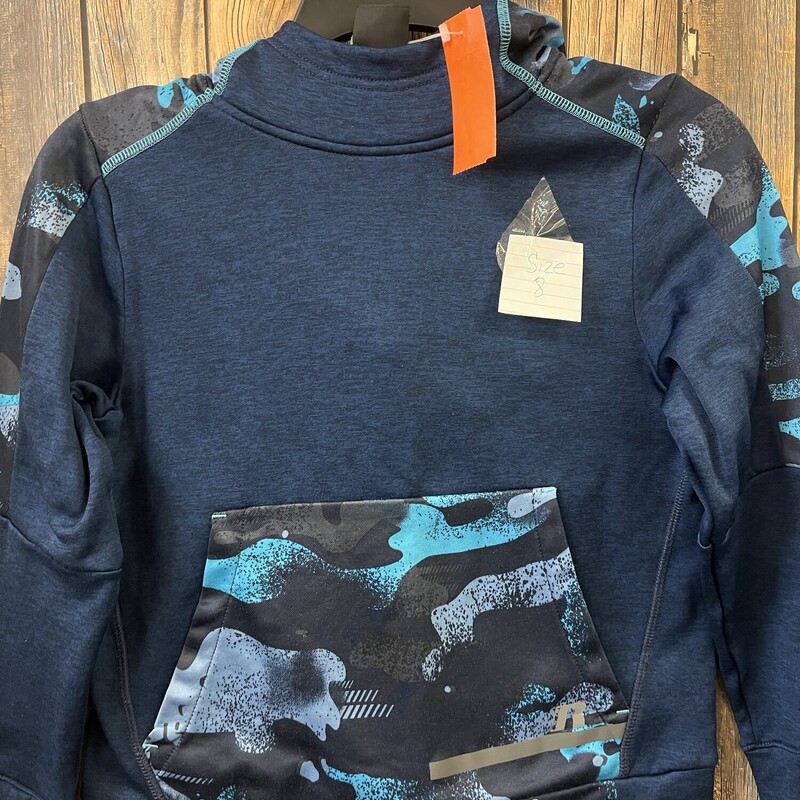 Navy- Camo Hoodie