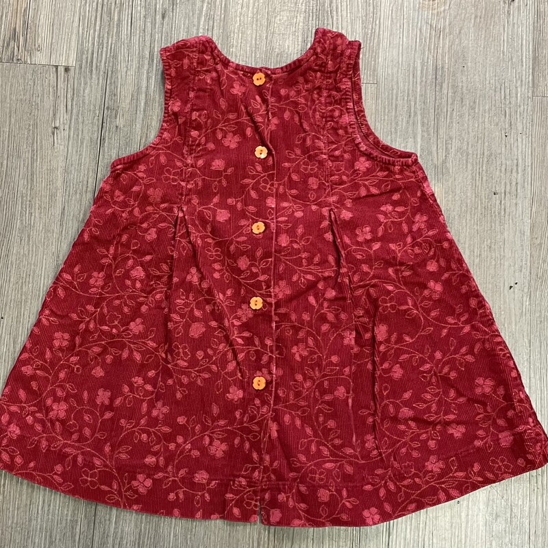 Genevievelapierre Corduroy Dress, Maroon,
Size: 18-24M