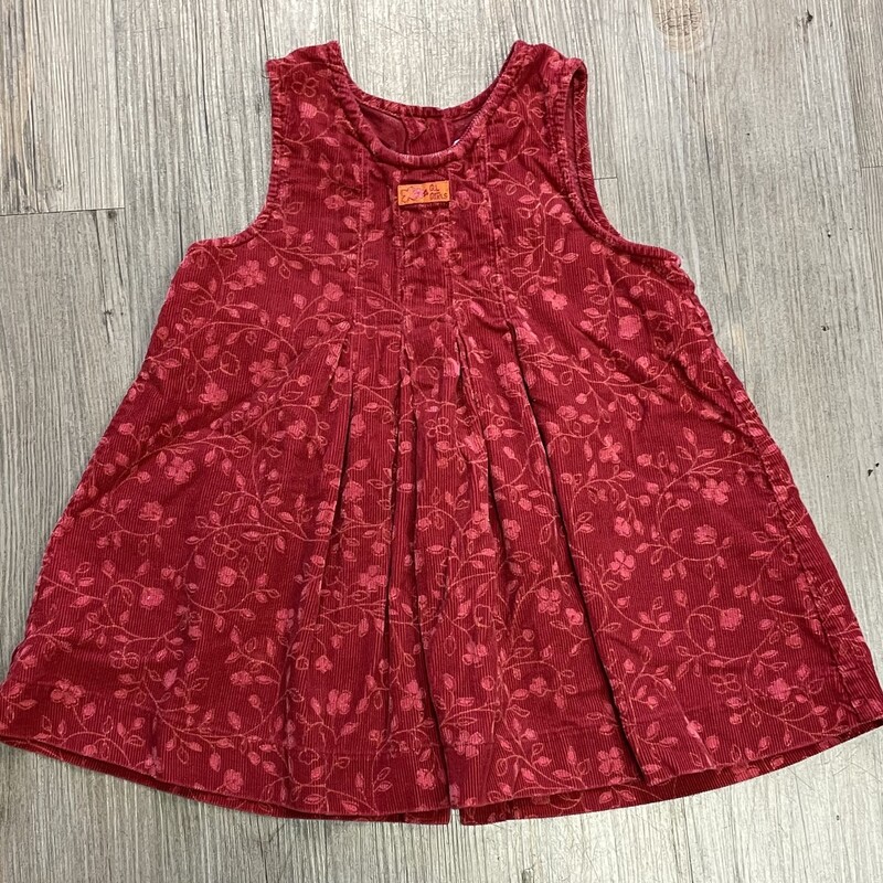 Genevievelapierre Corduroy Dress, Maroon,
Size: 18-24M