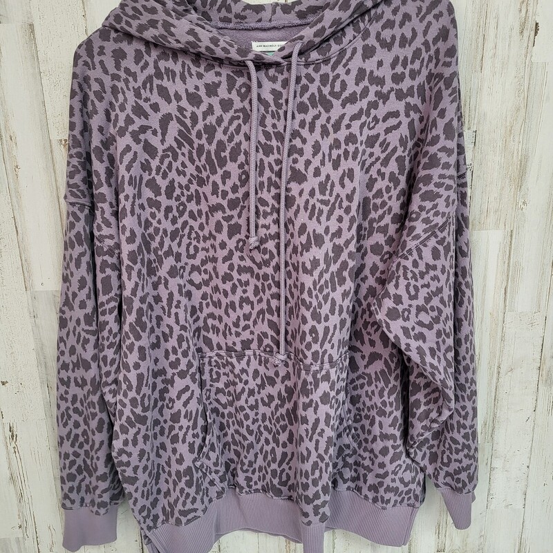 S Purple Leopard Hoodie