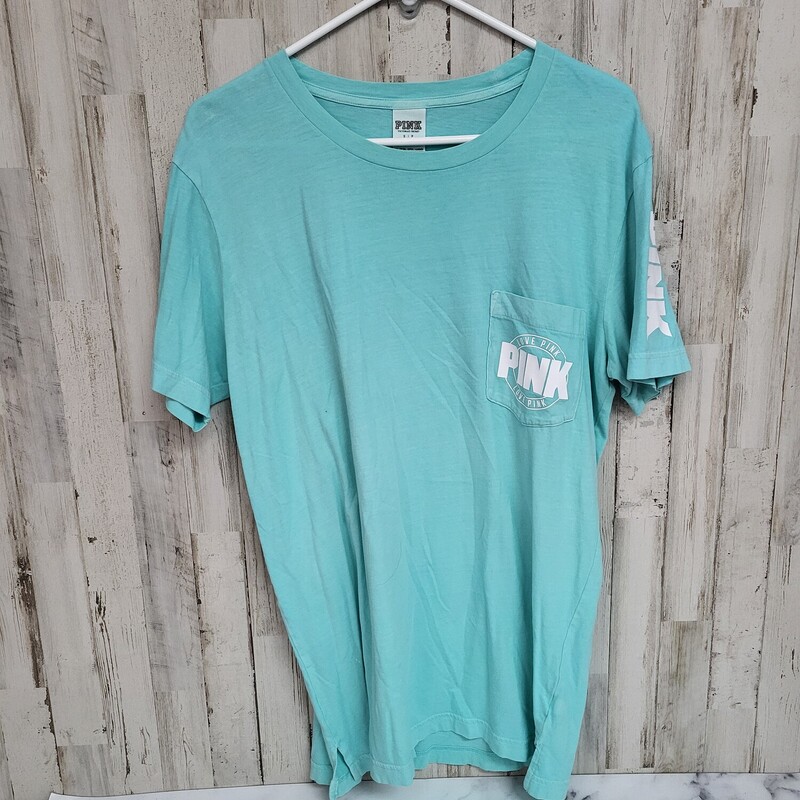 S Teal Logo Pocket Tee