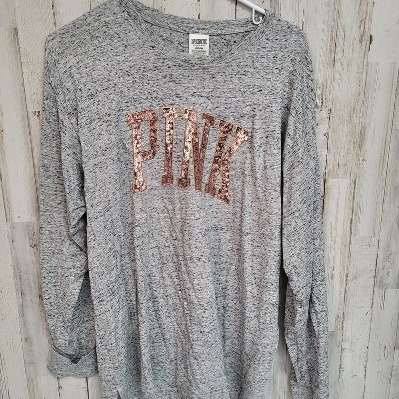 M Grey Heathered Sequin T