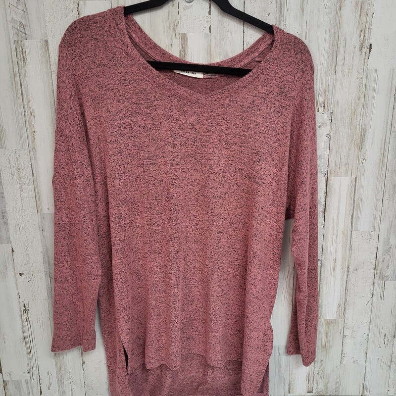 M Red Heathered Knit Top