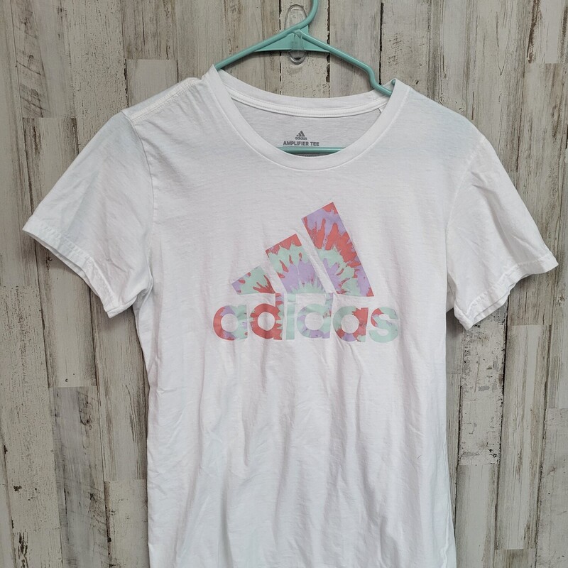 M White Logo Tee, White, Size: Ladies M