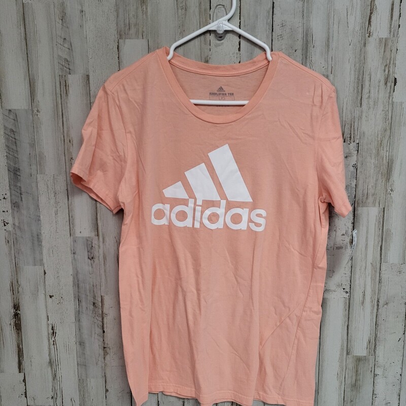 L Peach Logo Tee, Pink, Size: Ladies L