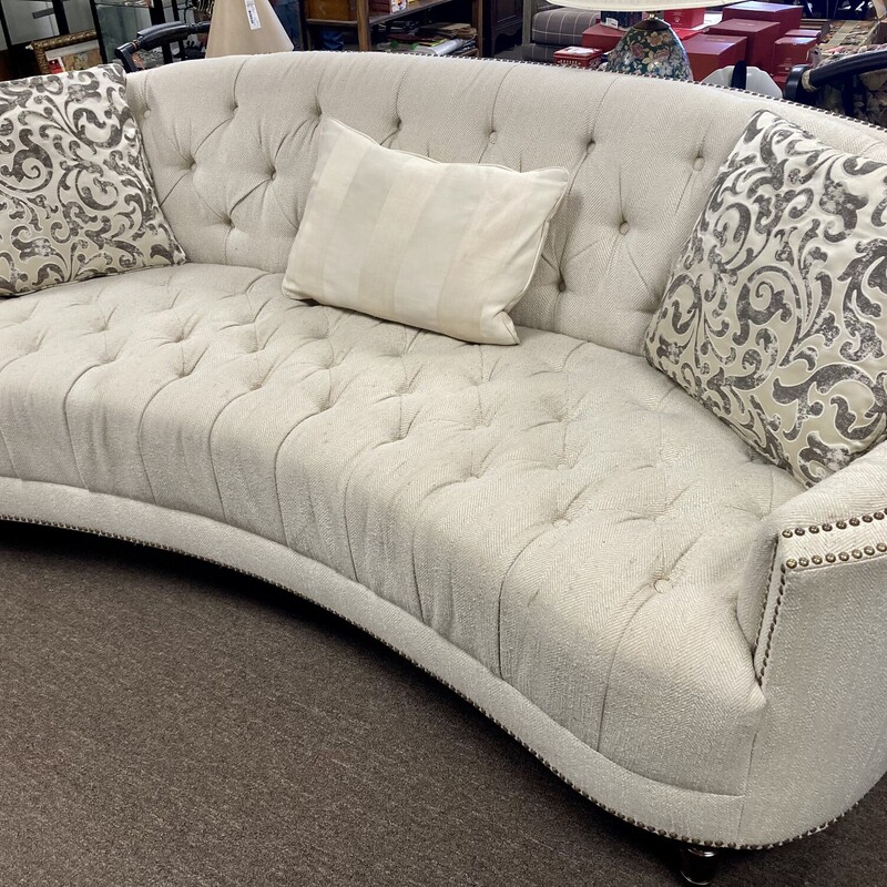 Curved Tufted Sofa