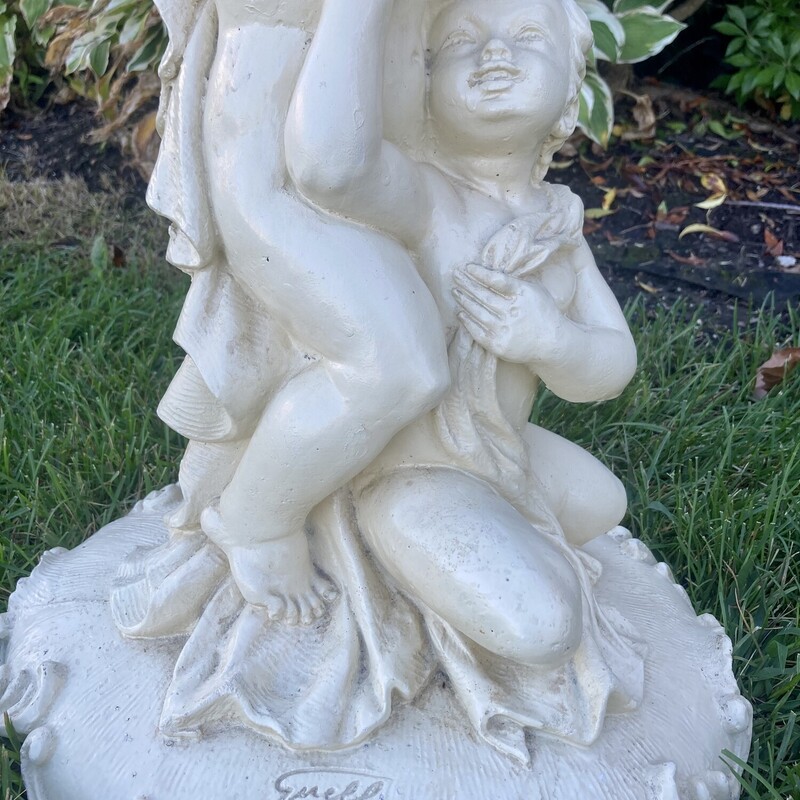 Concrete Cherub Statue