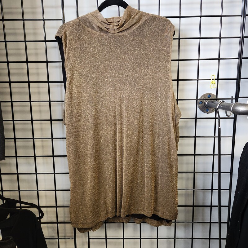 Penningtons Top, Gold, Size: 3X